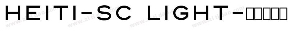 heiti-sc light字体转换